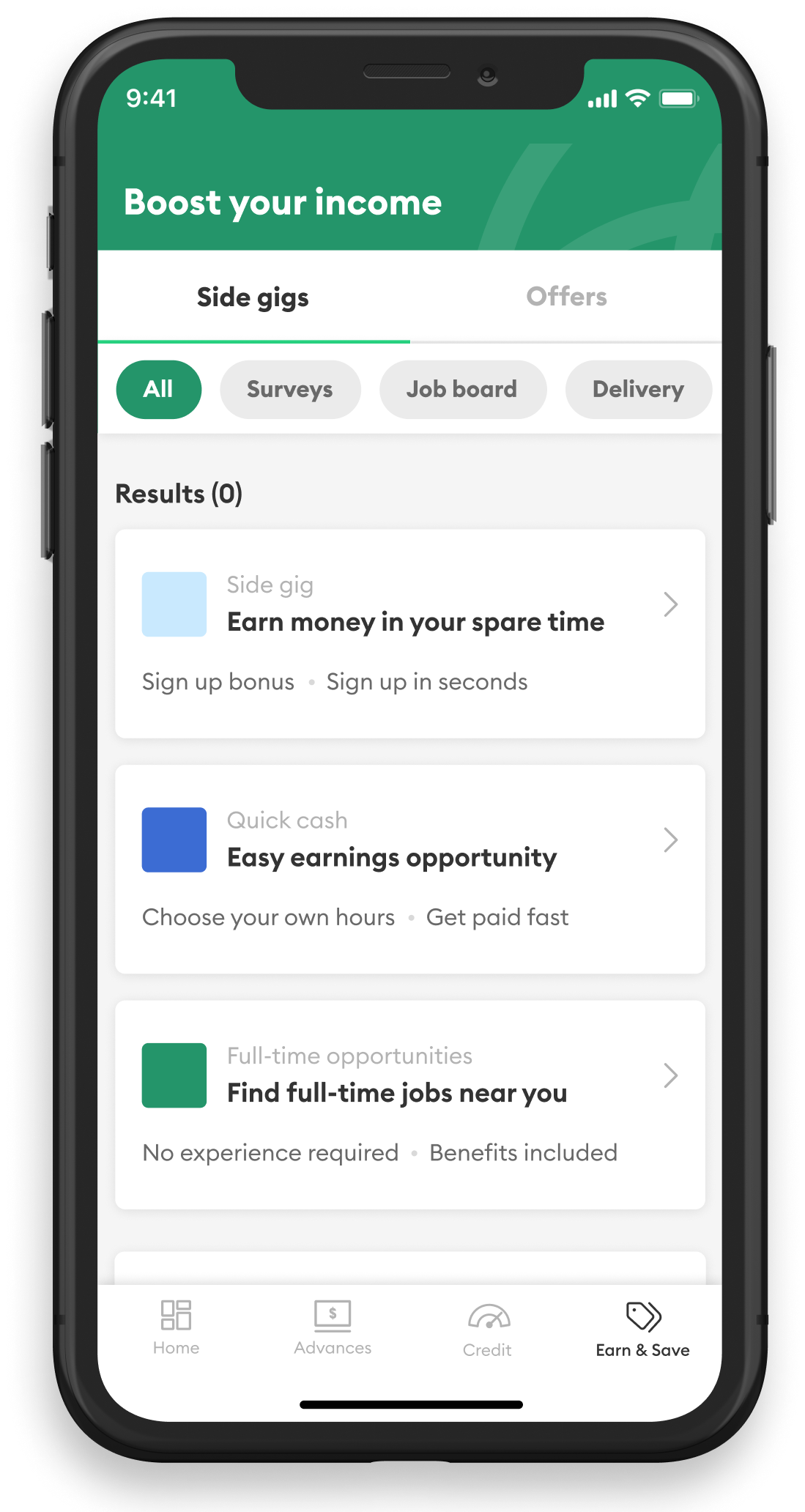 Brigit Earn More screen