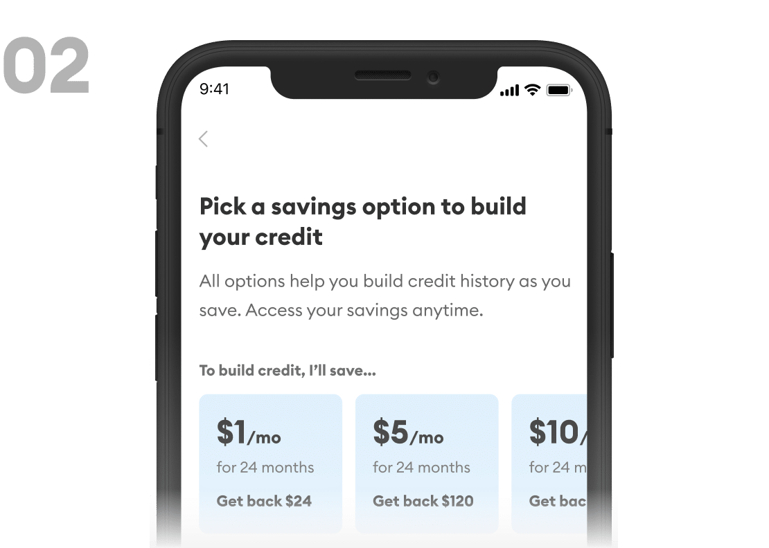 Credit Builder Savings Screen