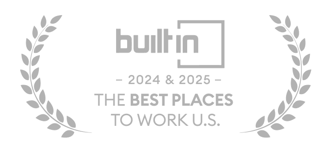 Award for Built In Best Places to Work 2024 and 2025 in the US