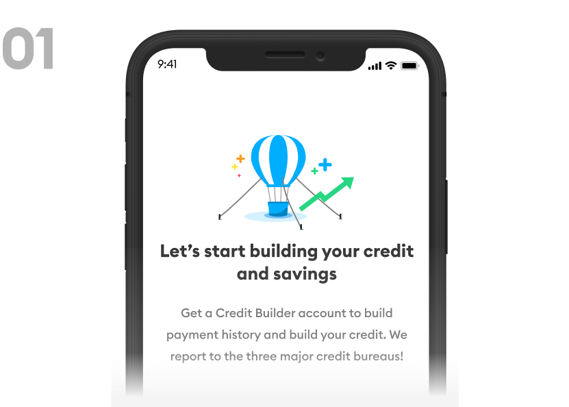 Credit Builder screen about getting started