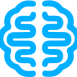 Blue brain logo for Brigit's Thriving Minds ERG